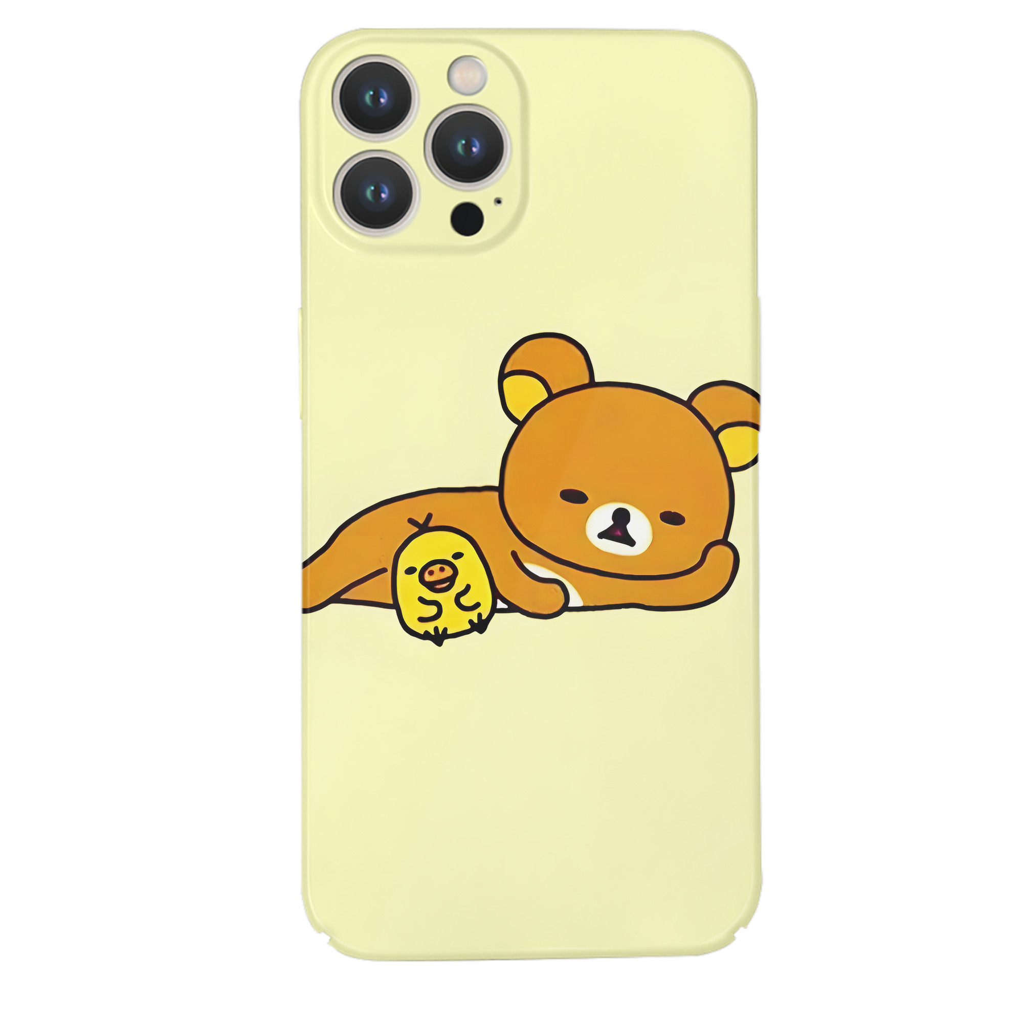（画像用） リラックマ リラックマ キイロイトリ Rilakkuma Korilakkuma Kiiroitori 【iPhone 14シリーズ対応】ハードケース